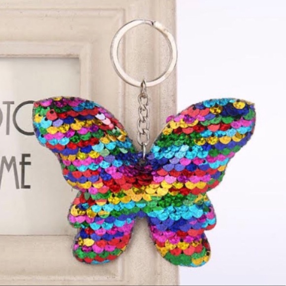 Rainbow Butterfly Keychain - Picture 1 of 1